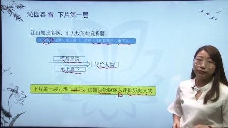 部编版九年级上册语文《沁园春.雪》同步课程