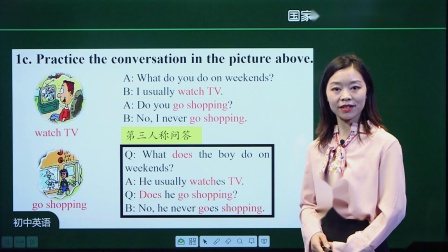 初二英语(人教版)Unit 2 How often do you exercise？(Period 1)