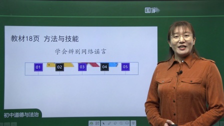 初二道德与法治(统编版)课程《合理利用网络》