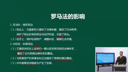 高考历史名师课程: 古代罗马的法律制度（二）
