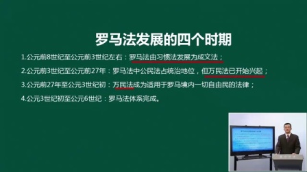高考历史名师课程: 古代罗马的法律制度（三）